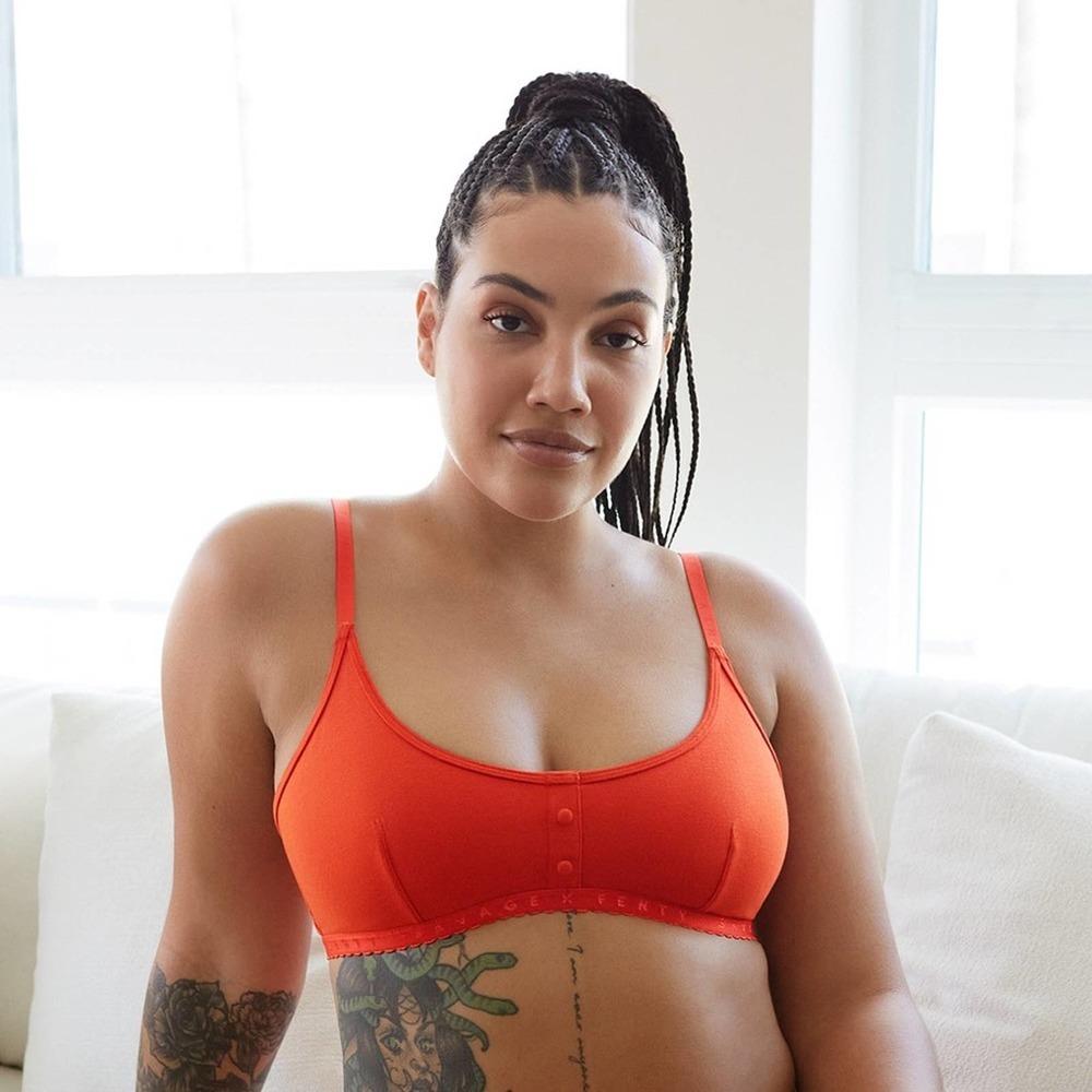 Savage x Fenty Cotton Bralette in Spiced Orange New Size Small $32.95